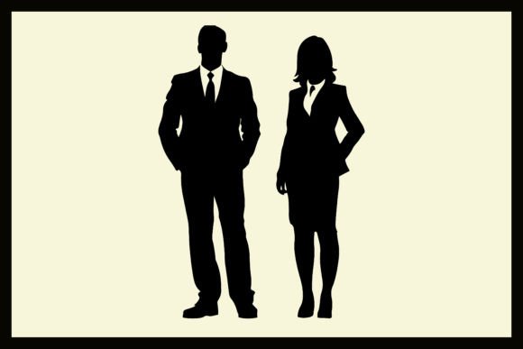 Download A Group of Corporate People Silhouette - Group Collection