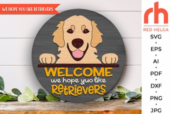 Download Retriever Door Sign, Pet Lover Hanger - Pet Collection