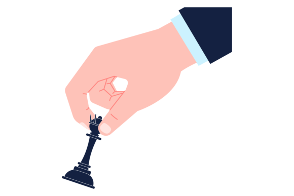 Download Chess Figure in Human Hand. Strategy Mov - Strategy Collection