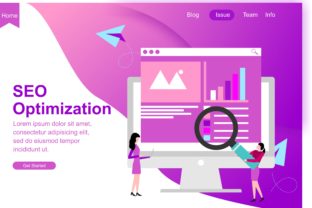 Download Web Page Design for SEO, Teamwork and Business Strategy. Modern Website Vector Illustration - Strategy Collection