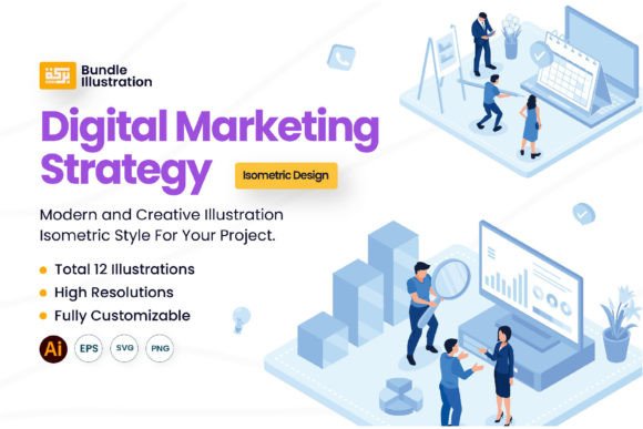 Download Digital Marketing Strategy Illustration - Strategy Collection