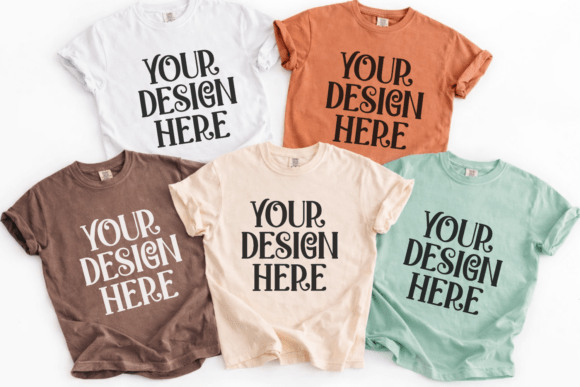 Download Comfort Colors 1717 Group Shirt Mockup - Group Collection