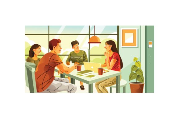 Download Group Discussion Illustration - Group Collection