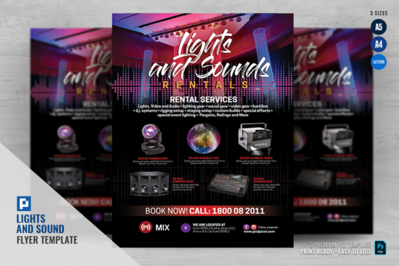 Download Sound and Lights Rental Promo Flyer - Light Collection
